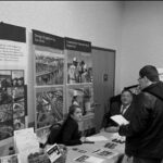 Attendees at a career fair