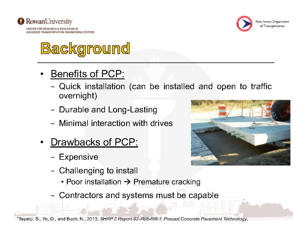 Lunchtime Tech Talk! WEBINAR: Evaluation of Precast Concrete Pavement ...