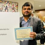 Dr. Giri Venkiteela, Research Scientist, BRIIT, accepted two awards on behalf of the New Jersey Department of Transportation.