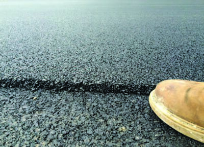 HPTO surface upon completion.