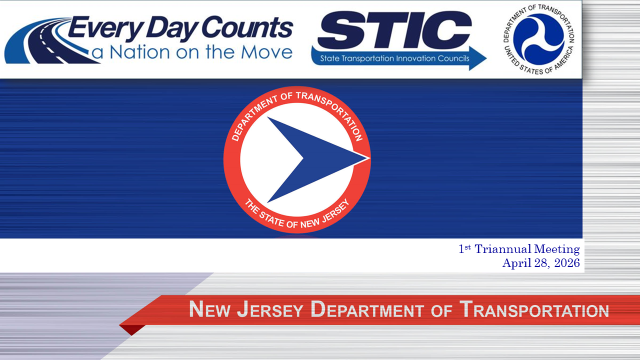 The first slide of the April 2026 NJ STIC meeting