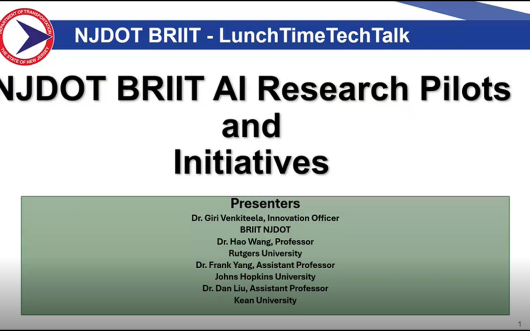 LunchTime Tech Talk: AI Research Pilots and Initiatives